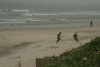 Soccer Player Exercising Beach